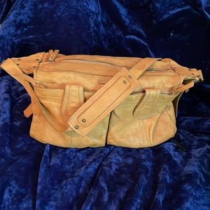 Tan leather bag